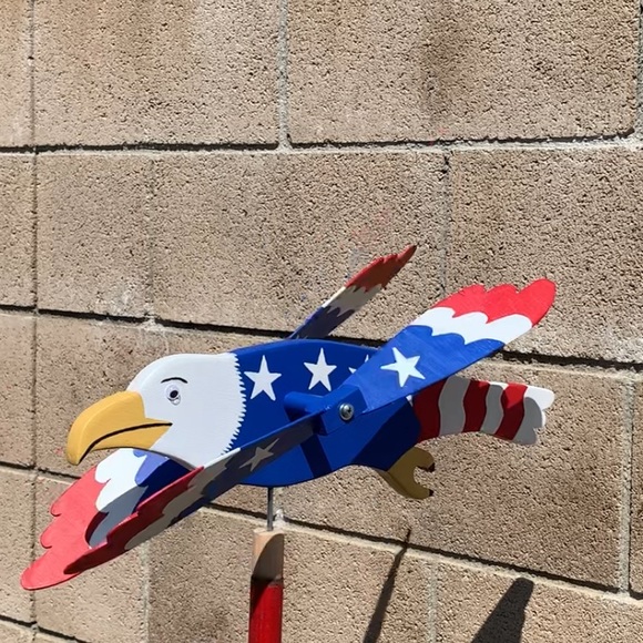 Patriotic Eagle Whirlygig Custom Made - Picture 7 of 8